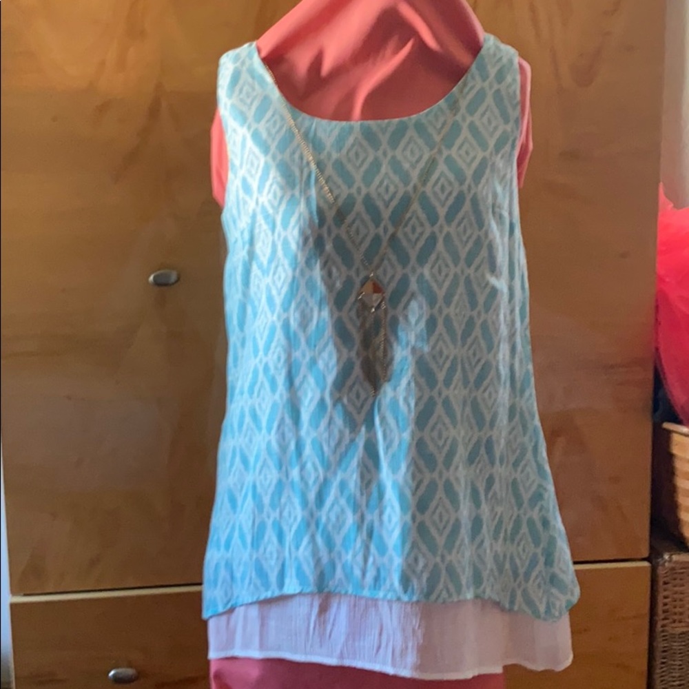 Turquoise tank top